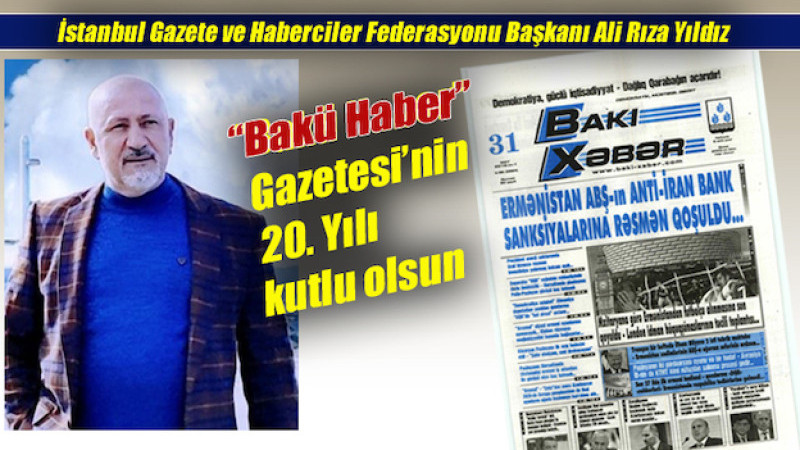 Bakü Haber Gazetesi’ne kutlama