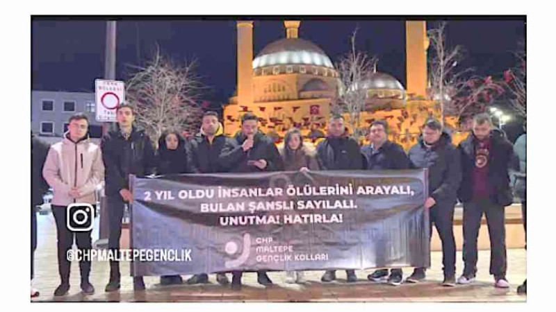 CHP’li gençlerden 6 Şubat anması