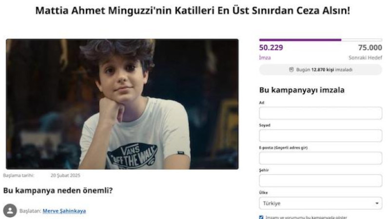 Adalet Çağrısına 50 Bin İmza 