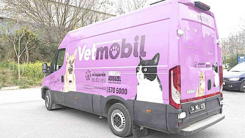 Ataşehir’de “Vetmobil” hizmete sunuluyor