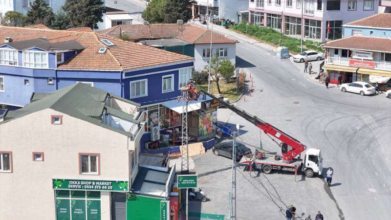 leylek yuvasını kaldırtan esnafa tutanak 