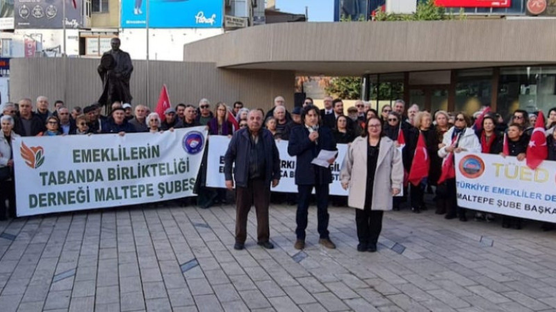 Emekliler Maltepe’den ses yükseltti.